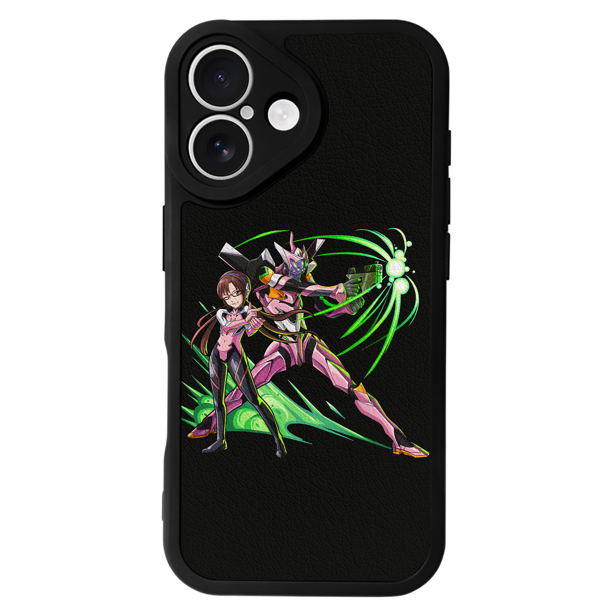 （画像用） EVA 新世紀エヴァンゲリオン 【iPhone 16シリーズ対応】シリコンスマホケース（レザー調） 材質：シリコン